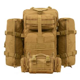 Outdoor Tactical Mountaineering Camo Backpack (Option: Brown-A and B and B andC)