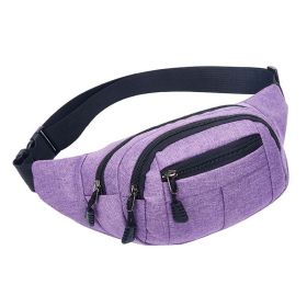 Cycling Running Sports Waist Bag (Color: Purple)