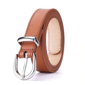 Ladies Casual And Simple Belt (Option: Brown-115cm)