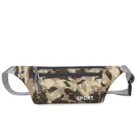 Fashionable Camouflage Print Waterproof Sports Fanny Pack (Option: Hainan Brown)