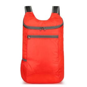 Outdoor Folding Waterproof Travel Bag Large Capacity Backpack (Option: 622 Red)