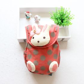 Foreign trade Korean version of pure cotton children's shoulder knapsack (Option: The orange rabbit)