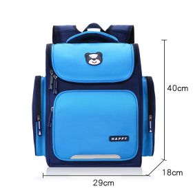 Children's schoolbag (Option: Blue-L)