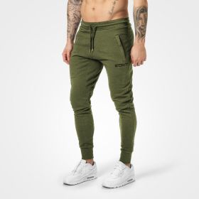 Men's Sports Casual Slim Feet Trousers (Option: Green-XL)