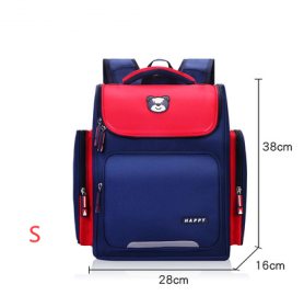 Primary Student School Bag (Option: Red-S)