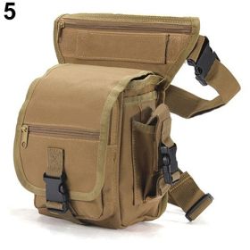 Camouflage 3P Waist Cross-border Source Army Fan Secret Service Tactical Leg Bag (Color: Khaki)