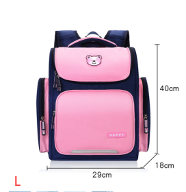 Primary Student School Bag (Option: Pink-L)