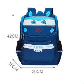 Children's Backpack For Relieving The Burden And Protecting The Spine (Option: Large Royal Blue A)