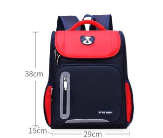 Boys And Girls Space Bag Backpack Lightweight Children's School Bag (Option: Red-Medium)