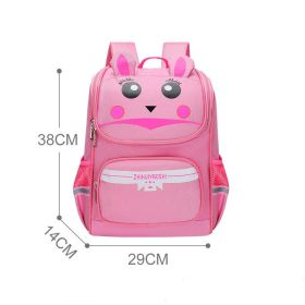 Children's Backpack For Relieving The Burden And Protecting The Spine (Option: Small Pink A)