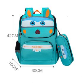 Children's Backpack For Relieving The Burden And Protecting The Spine (Option: Large Azure B)