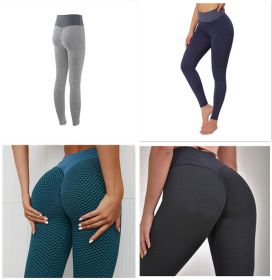 Plaid Leggings Fitness Yoga Pants Women's Seamless High Waist Leggings Breathable Gym (Option: Set5-XL)