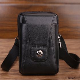 Mobile Phone Bag Waist Bag Cowhide Backpack Small Bag (Option: 1 Style)