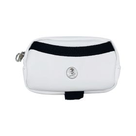 Sport Leather Golf Mini Skull Bag (Color: White)