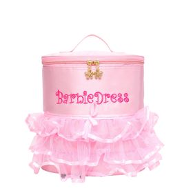 New children's Dance Bag Girls Dance backpack, bag, Ballet Bag, lovable yarn skirt (Option: Longyarn)