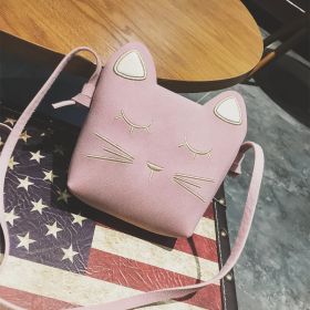 Korean children autumn and winter new lovely princess slant Bag Girl Mini Bag babybaby bag tide (Color: Pink)