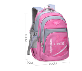 Ridge protection wear children's backpack (Option: Pink-L)