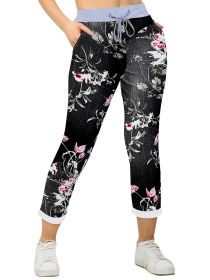 Spring And Summer New European And American Printing Casual Magic Jogger Pants (Option: Picture 1-S)