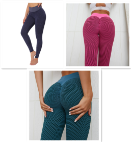 Plaid Leggings Fitness Yoga Pants Women's Seamless High Waist Leggings Breathable Gym (Option: Set2-XL)