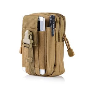 Tactical Sports Outdoor Sports Multi Functional Waterproof Mobile Running Bag (Color: Khaki)