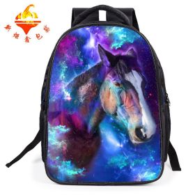 Children's cartoon schoolbag 1-3-6 grade burden on the load of tigers (Option: The horse)