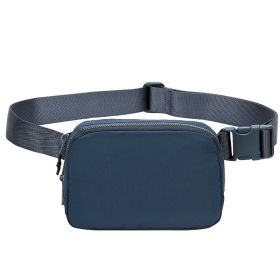 Belt Waist Bag Crossbody Fanny Packs For Women Shoulder Crossbody Chest Bag (Color: Blue)