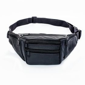 Sports High Capacity Mobile Phone Running Waist Bag (Option: Black-30x5x14cm)