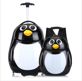 Trolley School Bag (Option: Penguin)