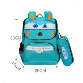 Children's Backpack For Relieving The Burden And Protecting The Spine (Option: Small Azure B)