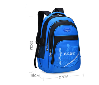 Ridge protection wear children's backpack (Option: Blue black-S)