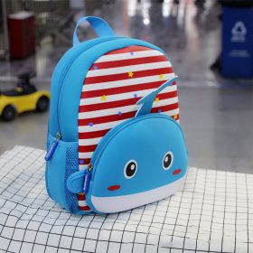 Children cartoon backpack (Option: Striped whale)