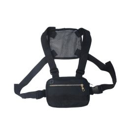 Vest Streetwear Waist Pack Women Black Chest Rig Bag (Option: 5034black)