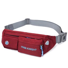 Chest Bag Outdoor Leisure Sports Waist Bag Trendy (Color: Red)