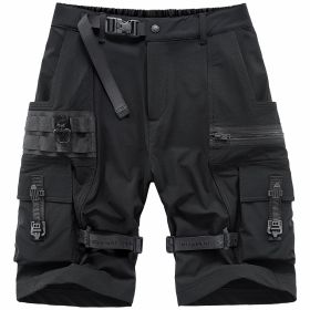 Functional Style Work Shorts For Men (Option: Black-M)