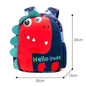 Children's tide backpack (Option: Red-One size)