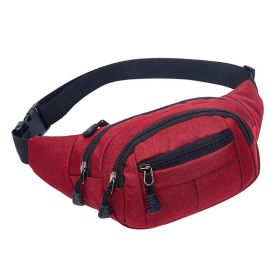 Cycling Running Sports Waist Bag (Color: Red)