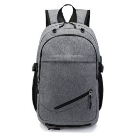 Backpack Large Capacity Male Street Basketball Students (Color: Grey)