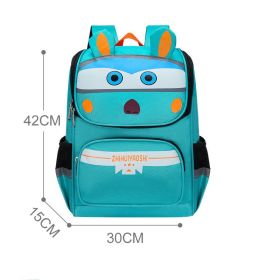 Children's Backpack For Relieving The Burden And Protecting The Spine (Option: Large Azure A)