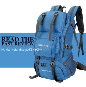 Outdoor Leisure Sport Climbing Backpack (Option: Blue-24 Inches)