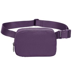 Belt Waist Bag Crossbody Fanny Packs For Women Shoulder Crossbody Chest Bag (Color: Purple)