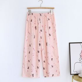 Loose Casual Household Pants For Women (Option: Little Ink Rabbit-M)