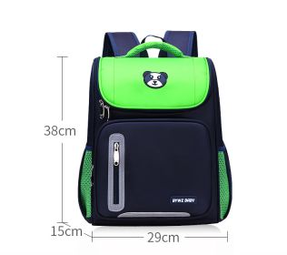 Boys And Girls Space Bag Backpack Lightweight Children's School Bag (Option: Green-Medium)