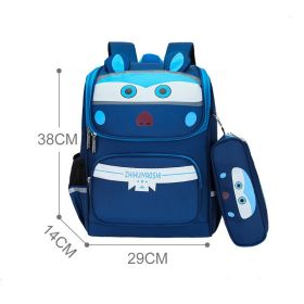 Children's Backpack For Relieving The Burden And Protecting The Spine (Option: Small Royal Blue B)