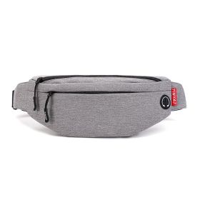 Messenger Bag Outdoor Waist Bag Leisure And More Kinetic Energy Men's Chest Bag Water Repellent (Color: Grey)