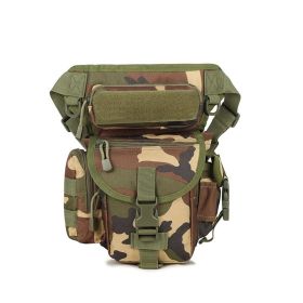 Outdoor Riding Leg Pack Male Locomotive Army Fan Tactics (Option: Jungle-31X17X11cm)