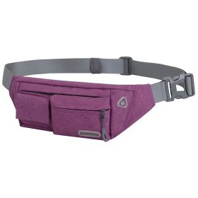 Chest Bag Outdoor Leisure Sports Waist Bag Trendy (Color: Purple)