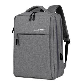 Fashion And Personality Backpack For Men (Option: Cotton hemp grey)