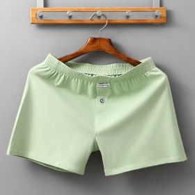 Cotton Men's Boxers Can Be Worn Outside And Breathable (Option: Light Green-M)