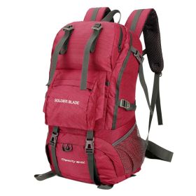 Outdoor Leisure Sport Climbing Backpack (Option: Red-24 Inches)