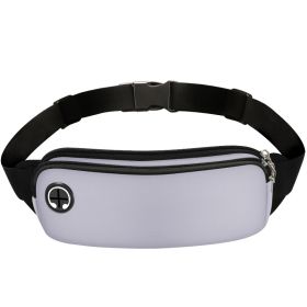 Men's And Women's Sports Mobile Phone Waist Pack (Color: Light Grey)